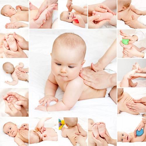 Техники массажа новорожденным