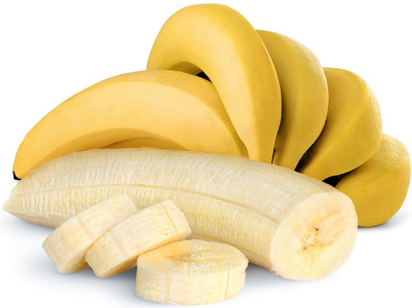 Банан нарезанный и целый