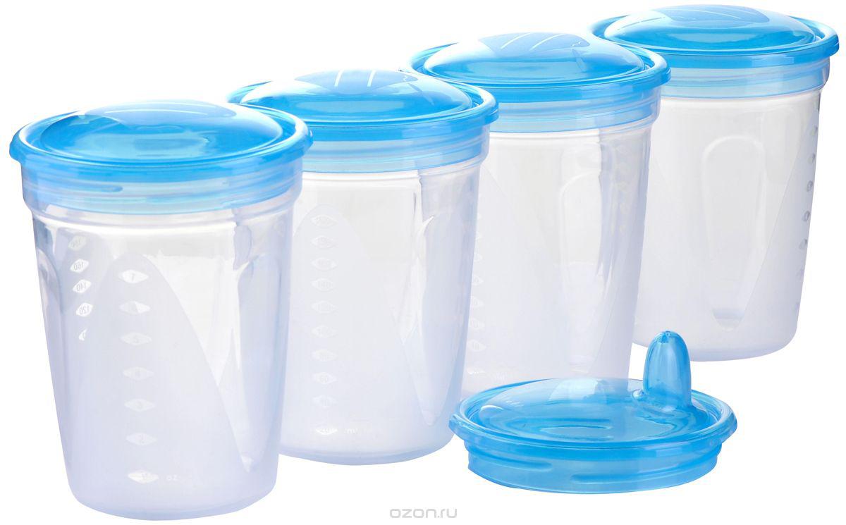 Пластиковые контейнеры для хранения сцеженного грудного молока